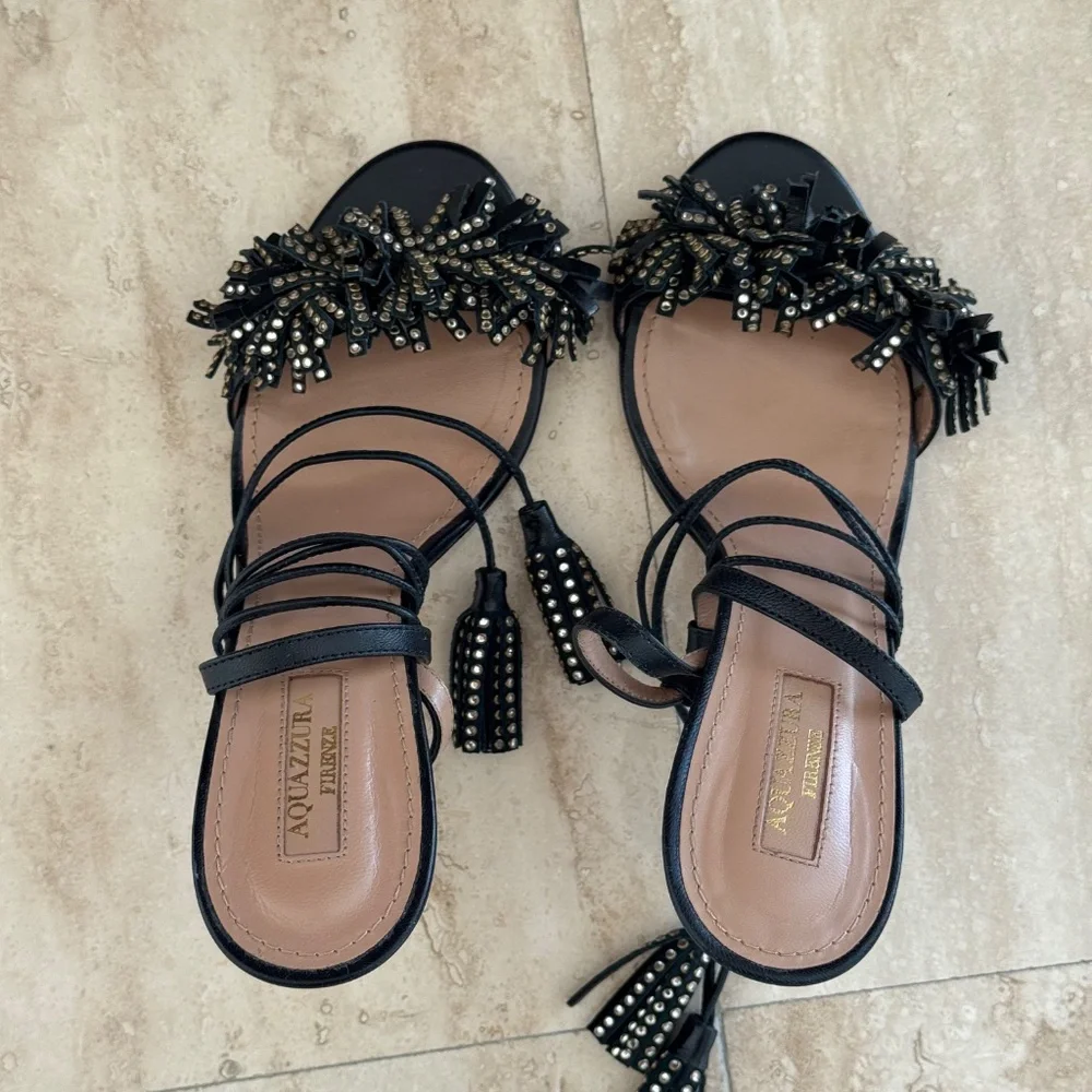 Aquazurra Lace Up Heels - Picture 5 of 6